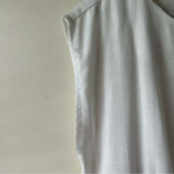 $5 FOR $25 | Vintage Barbiecore Sheath Modest Midi Dress Pink White 14 - Picture 6 of 13